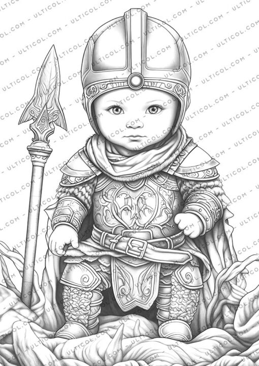 Viking Children Coloring