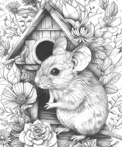 Mouse houses Coloring