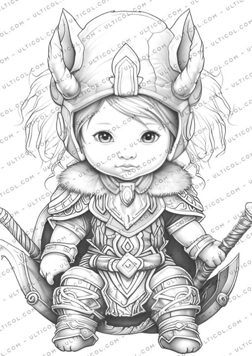 Viking Children Coloring