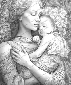 Happy Mother's Day Coloring