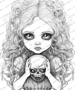 Horror Beauties Coloring