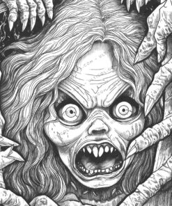 Horror Beauties Coloring