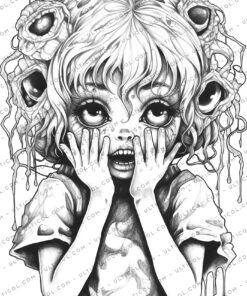 Horror Beauties Coloring