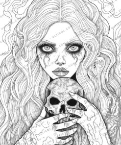 Horror Beauties Coloring