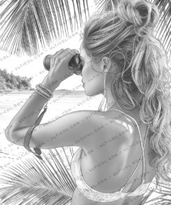 Beach Beauties Coloring