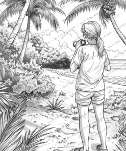 Beach Beauties Coloring