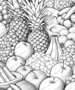 Fruit Paradise Coloring