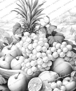 Fruit Paradise Coloring