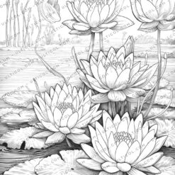 Lotus flower Coloring