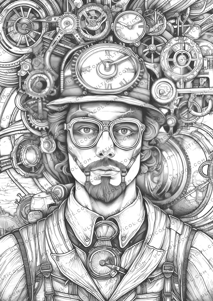 Steampunk Coloring