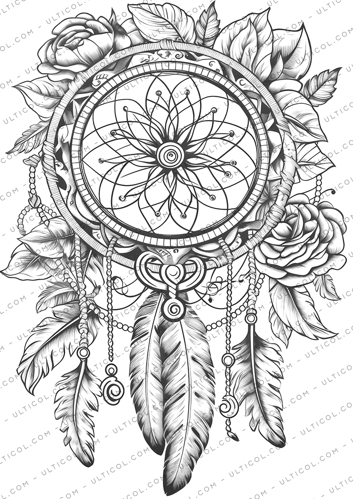 Dreamcatcher Coloring