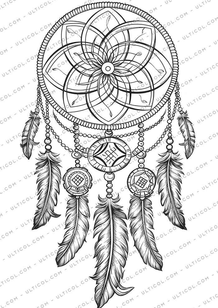 Dreamcatcher Coloring