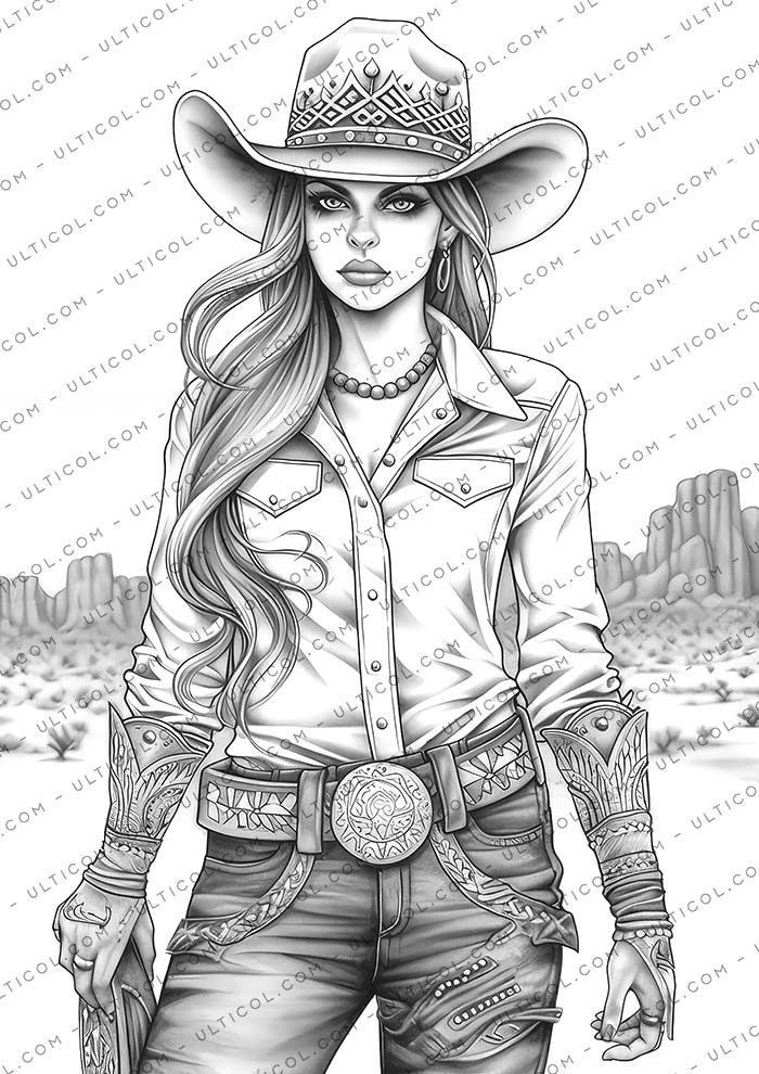 CowGirl Coloring