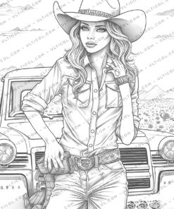CowGirl Coloring