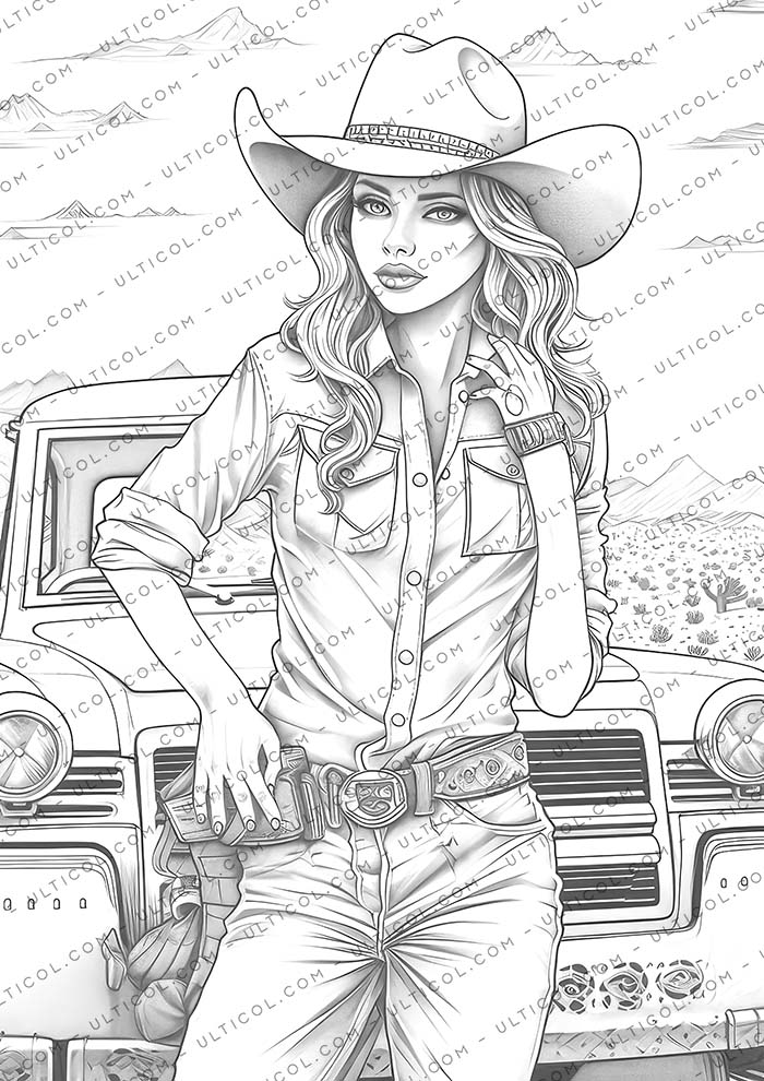 CowGirl Coloring
