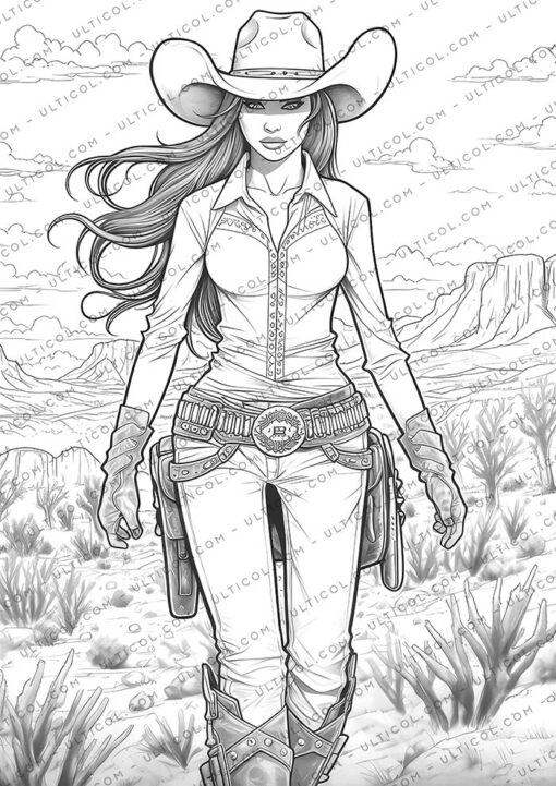 CowGirl Coloring