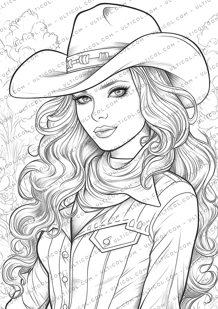 CowGirl Coloring