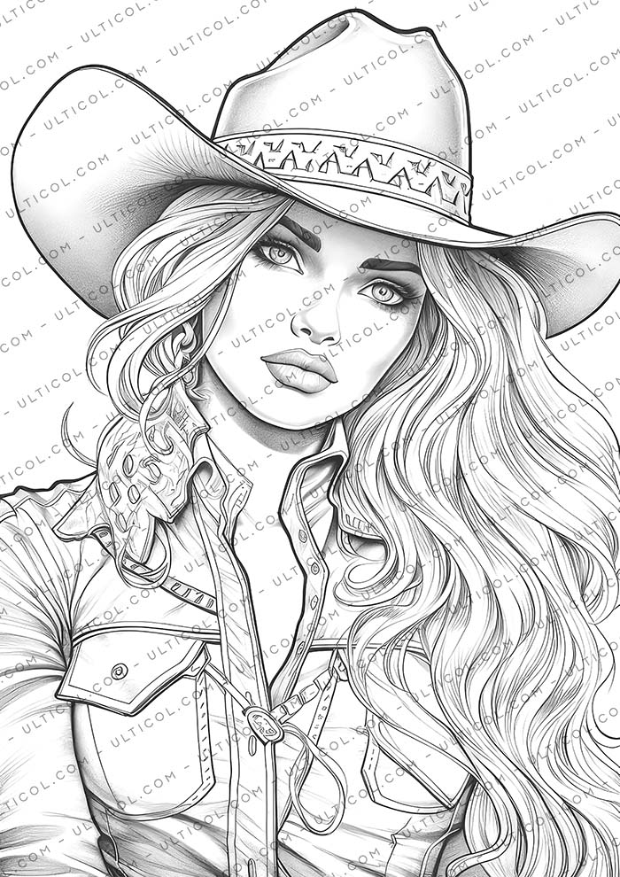 CowGirl Coloring