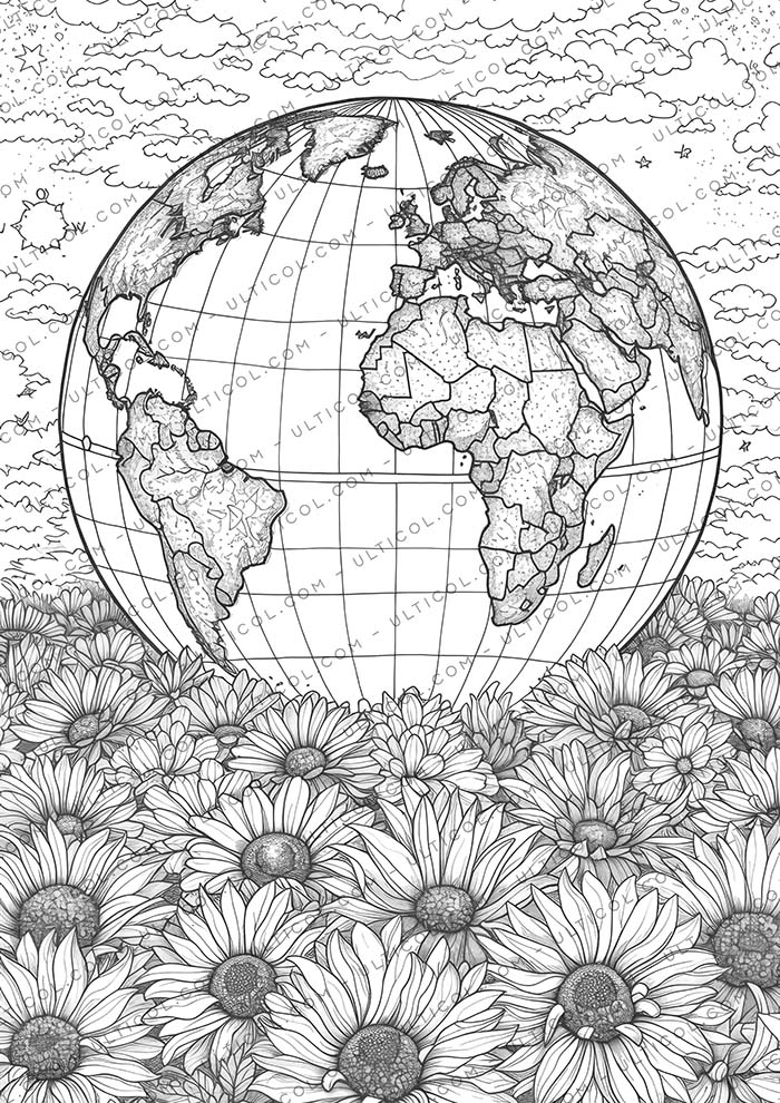 Earth day Coloring