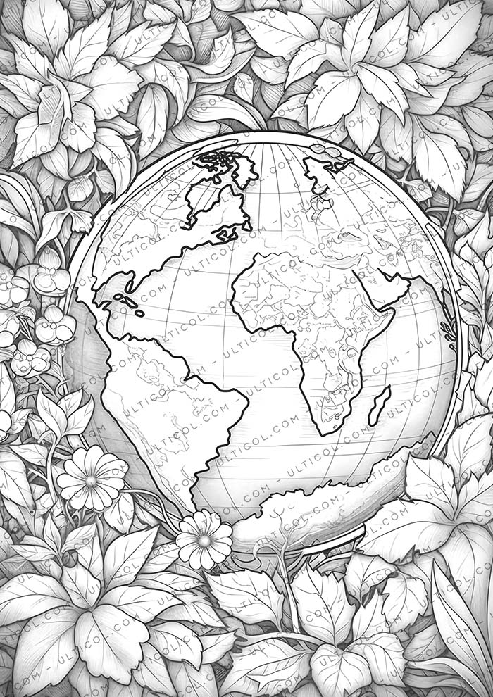 Earth day Coloring