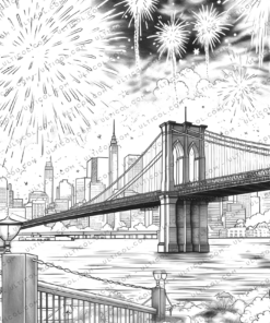 Happy New Year Coloring Book