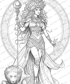 Egyptian Gods Coloring Book