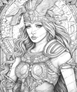 Greek Women Warriors Coloring