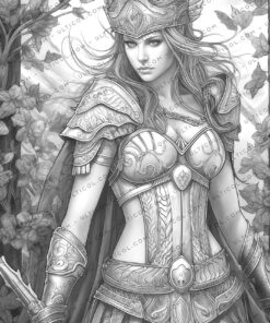 Greek Women Warriors Coloring