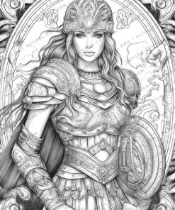 Greek Women Warriors Coloring