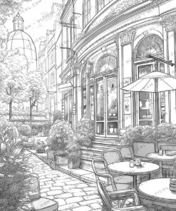 Coffee shop Coloring