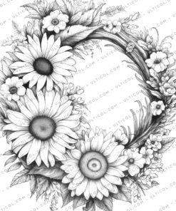 Wreath Coloring Pages