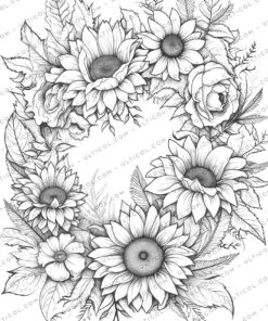 Wreath Coloring Pages