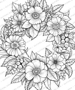 Wreath Coloring Pages