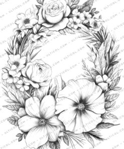Wreath Coloring Pages