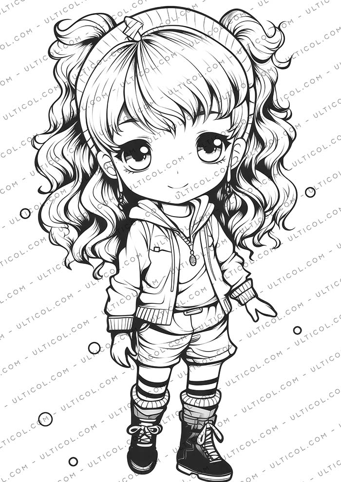 Kawaii Chibi Coloring
