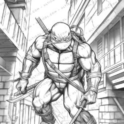 Cowabunga! Unleash Your Inner Ninja with 25 Groovy Grayscale Teenage