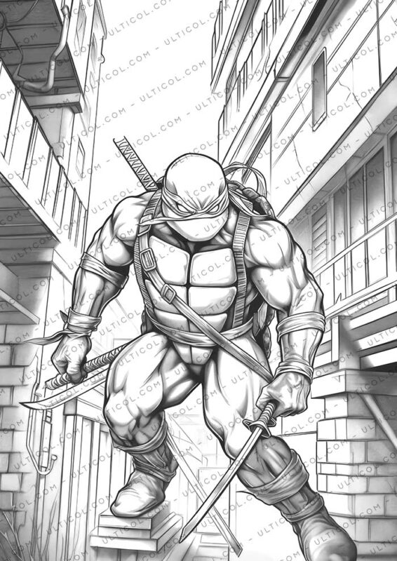Cowabunga! Unleash Your Inner Ninja with 25 Groovy Grayscale Teenage