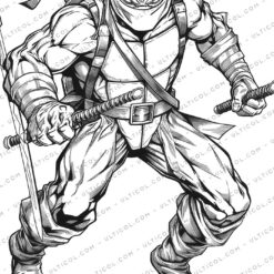 Cowabunga! Unleash Your Inner Ninja with 25 Groovy Grayscale Teenage