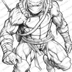 Cowabunga! Unleash Your Inner Ninja with 25 Groovy Grayscale Teenage