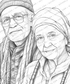Old People Coloring