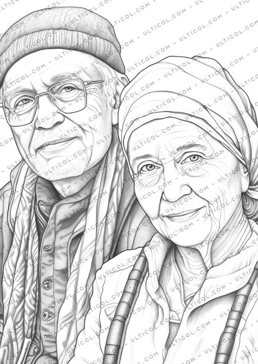 Old People Coloring