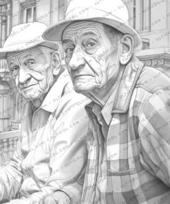 Old People Coloring
