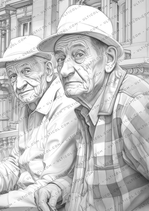 Old People Coloring