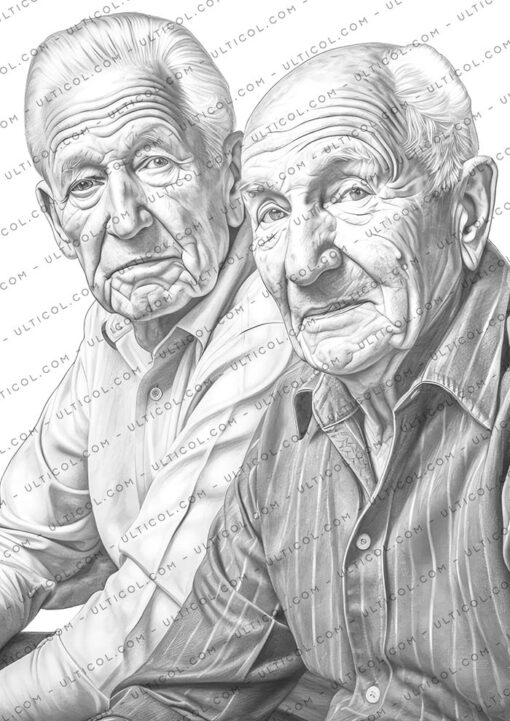 Old People Coloring