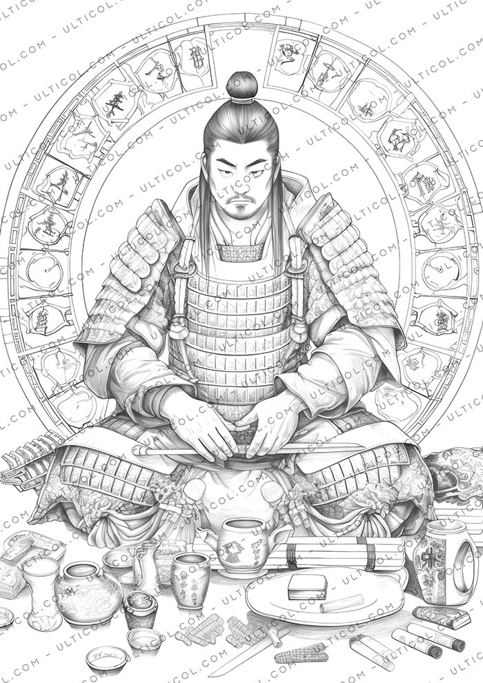 Samurai Coloring