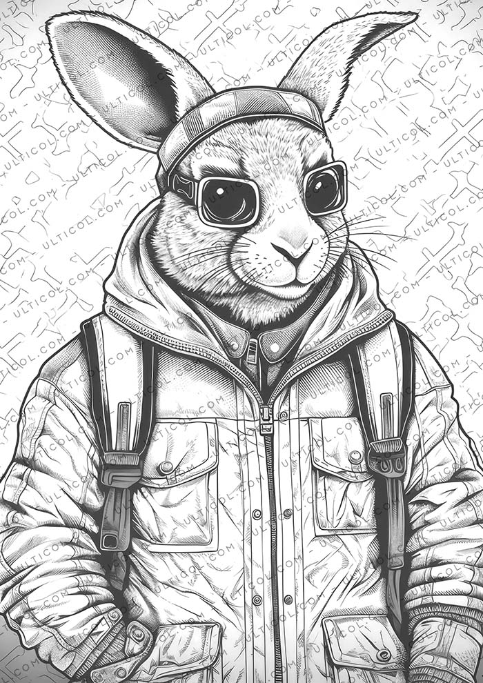 Bad bunny Coloring
