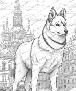 Siberian Husky Coloring