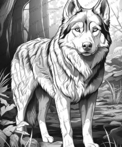 Siberian Husky Coloring