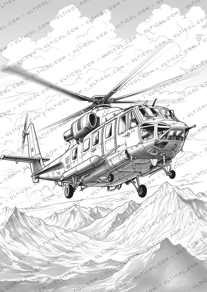 Helicopter Coloring