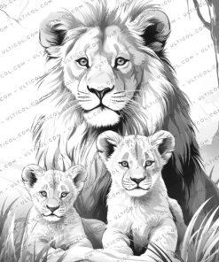 Lion coloring pages